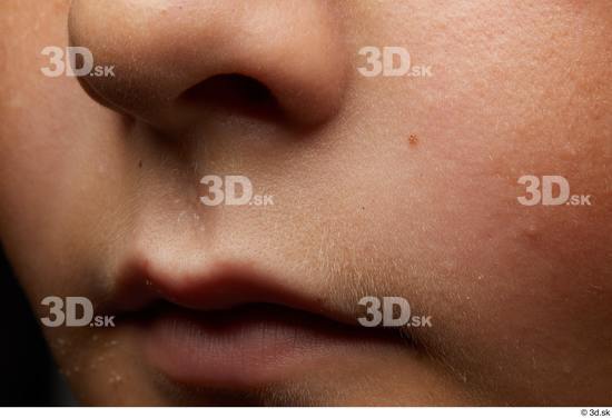 Face Mouth Nose Cheek Skin Man White Slim Studio photo references