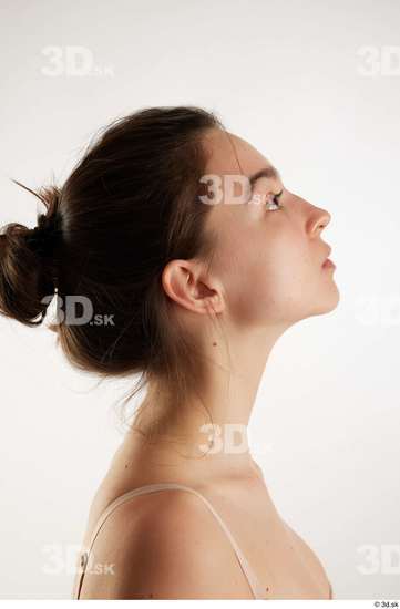 Woman White Slim Female Studio Poses