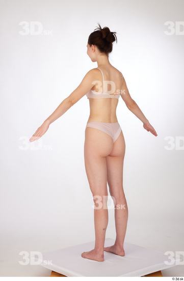 Woman White Slim Female Studio Poses