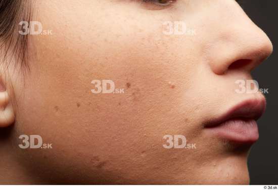 Face Nose Cheek Skin Woman White Slim Studio photo references