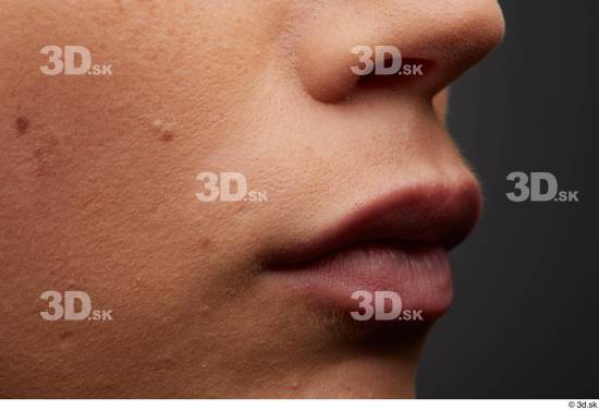 Face Mouth Nose Cheek Skin Woman White Slim Studio photo references