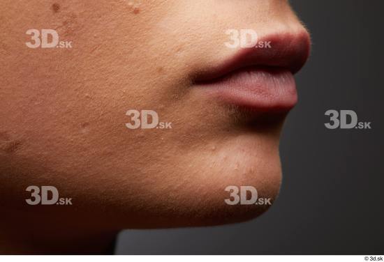 Face Mouth Cheek Skin Woman White Slim Studio photo references