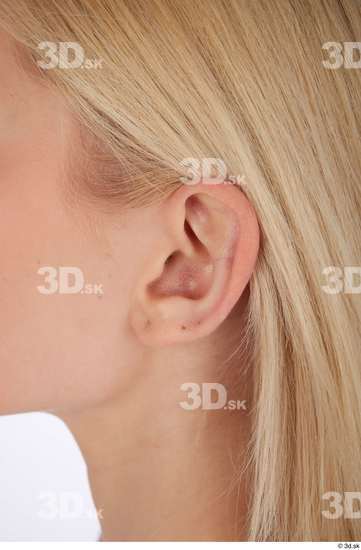 Ear Woman White Casual Slim Street photo references