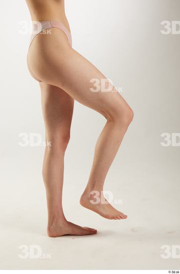 Woman White Slim Female Studio Poses