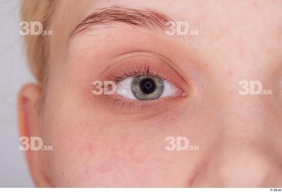 Eye Skin Woman White Slim Studio photo references