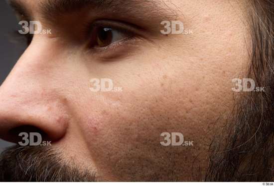 Eye Face Nose Cheek Skin Man White Slim Studio photo references