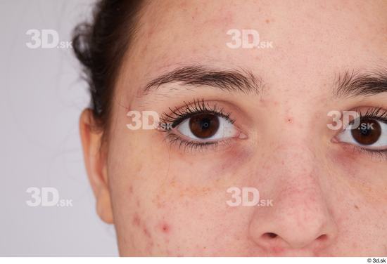 Eye Skin Woman White Slim Studio photo references