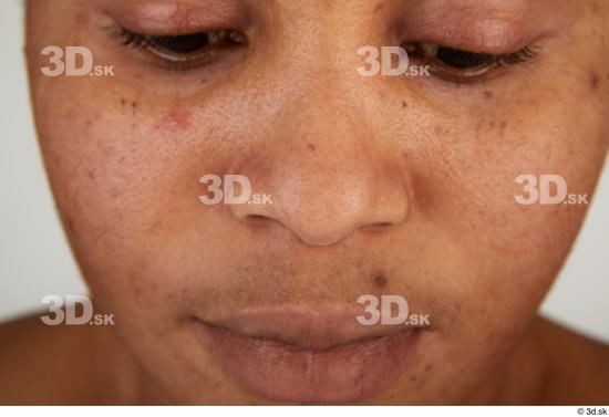 Face Woman Black Chubby Face Skin Textures