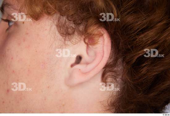 Ear Man White Slim Studio photo references