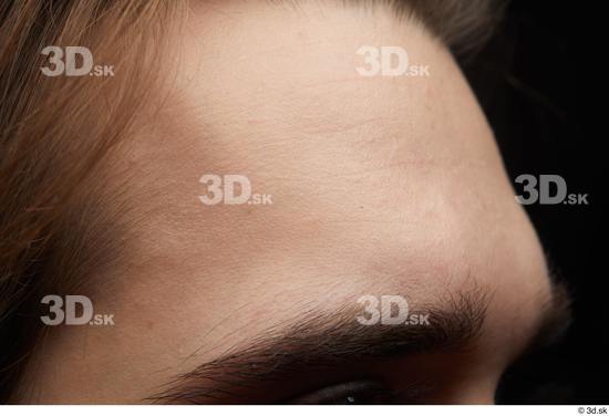 Face Man White Slim Face Skin Textures