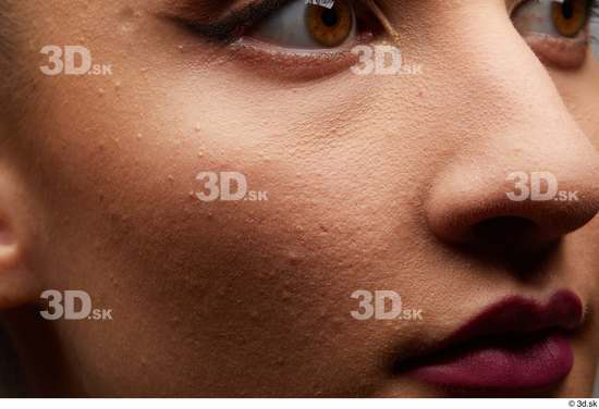 Eye Face Mouth Nose Cheek Skin Woman White Slim Studio photo references