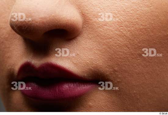 Face Mouth Nose Cheek Skin Woman White Slim Studio photo references