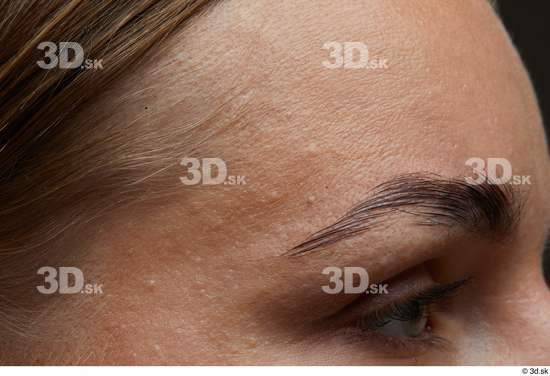 Face Woman White Slim Face Skin Textures