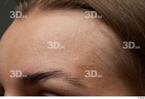 Face Woman White Slim Face Skin Textures