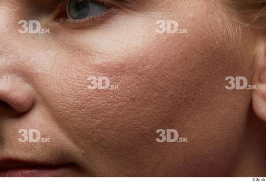 Face Woman White Slim Face Skin Textures