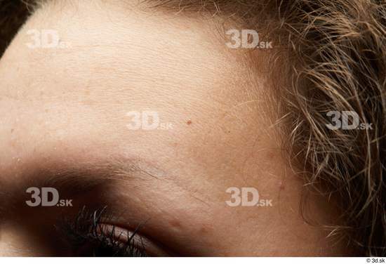 Face Woman White Slim Face Skin Textures