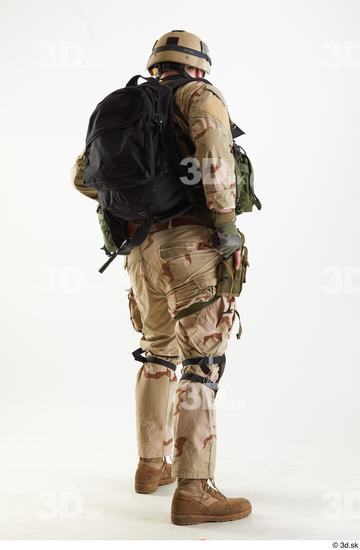 Whole Body Weapons-Rifle Man Pose with machine rifle White Army Athletic Bearded Studio photo references