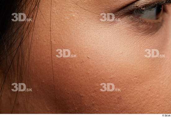 Face Woman Asian Slim Face Skin Textures