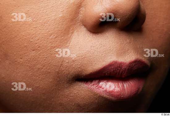 Face Woman Asian Slim Face Skin Textures
