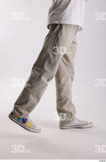 Leg Man White Casual Jeans Slim Studio photo references