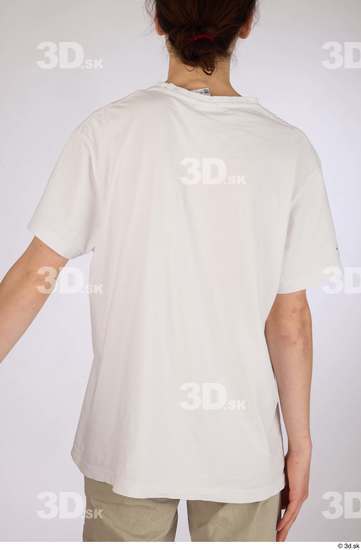 Upper Body Man White Casual Slim Studio photo references