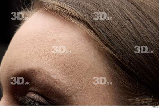 Face Woman White Slim Face Skin Textures