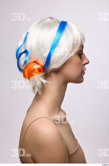 Head Hair Woman White Slim