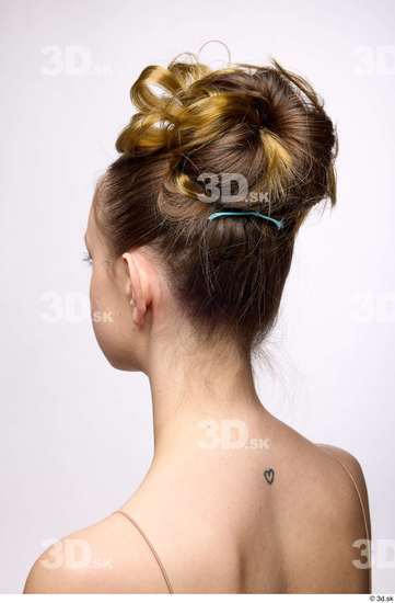 Head Hair Woman White Slim