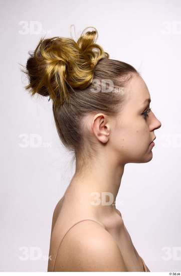 Head Hair Woman White Slim