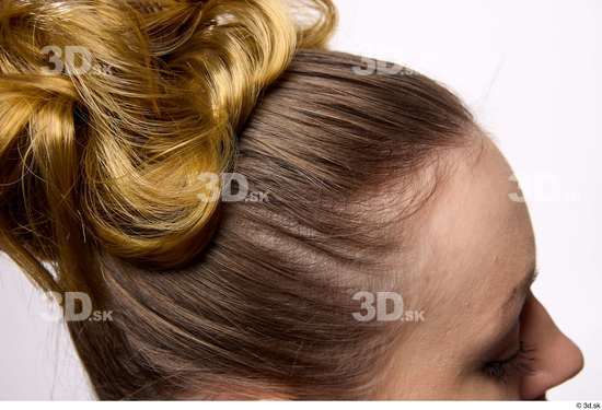 Head Hair Woman White Slim