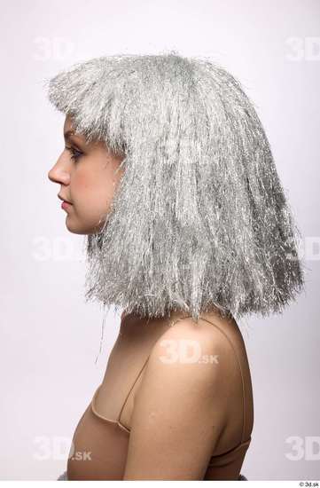 Head Hair Woman White Slim