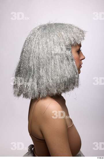 Head Hair Woman White Slim