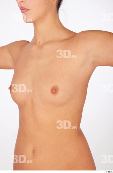 Chest Breast Woman White Nude Slim Studio photo references