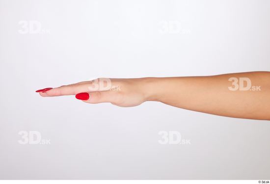 Hand Woman White Slim Studio photo references