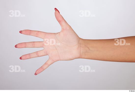 Hand Woman White Slim Studio photo references