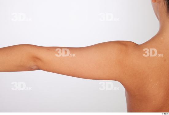 Arm Woman White Nude Slim Studio photo references