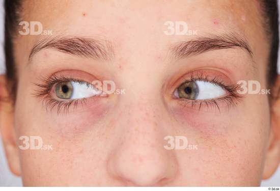 Eye Woman White Slim Studio photo references