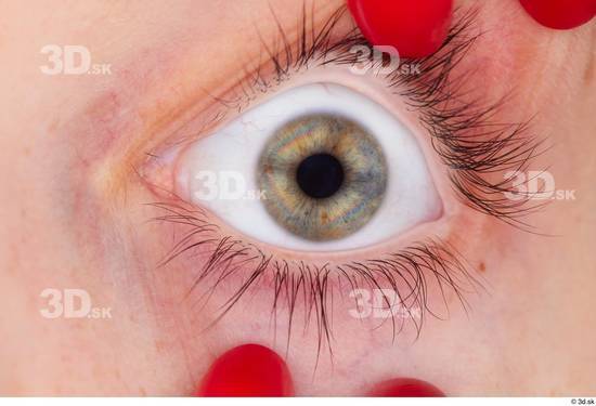 Eye Woman White Slim Studio photo references