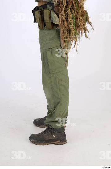 Whole Body Man T poses White Army Athletic Bearded Studio photo references