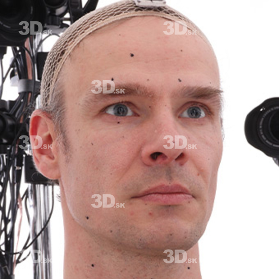 Retopologized 3D Head scan of Emery Hewitt main source