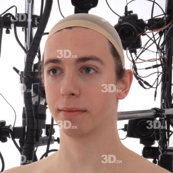 Retopologized 3D Head scan of Kenan main source