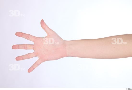 Hand Woman White Slim Studio photo references