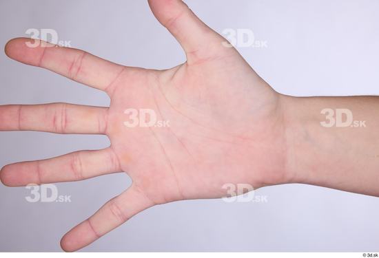 Hand Woman White Slim Palm Studio photo references