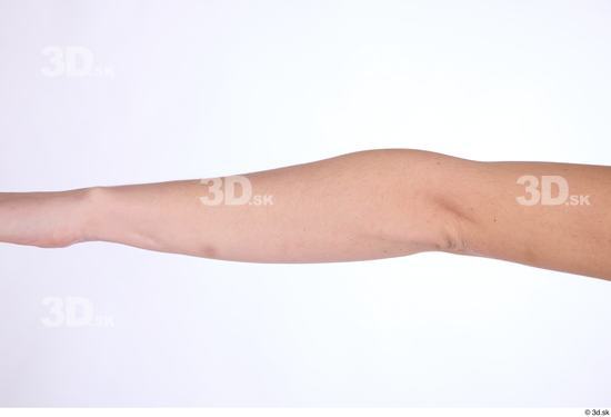 Forearm Woman White Nude Slim Studio photo references