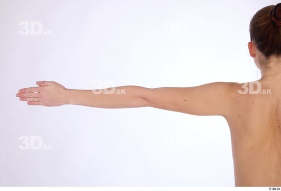 Arm Woman White Nude Slim Studio photo references