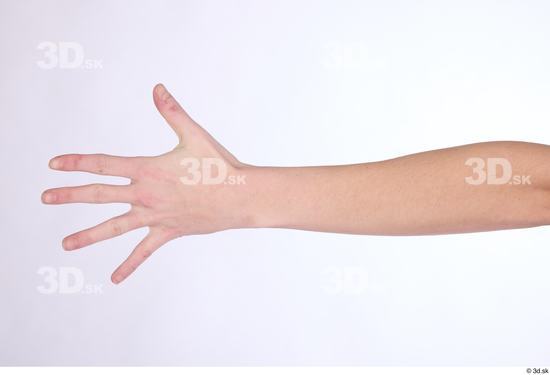 Hand Woman White Slim Studio photo references