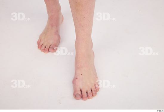 Foot Woman White Nude Slim Studio photo references