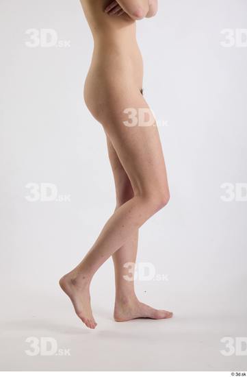 Leg Woman White Nude Slim Studio photo references