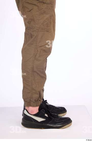 Calf Man White Casual Shoes Pants Athletic Average Studio photo references