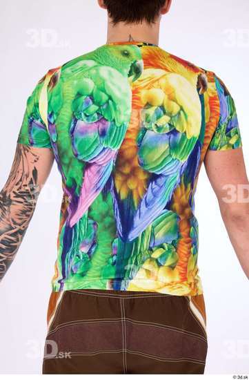 Upper Body Man White Casual Average Parrot Studio photo references